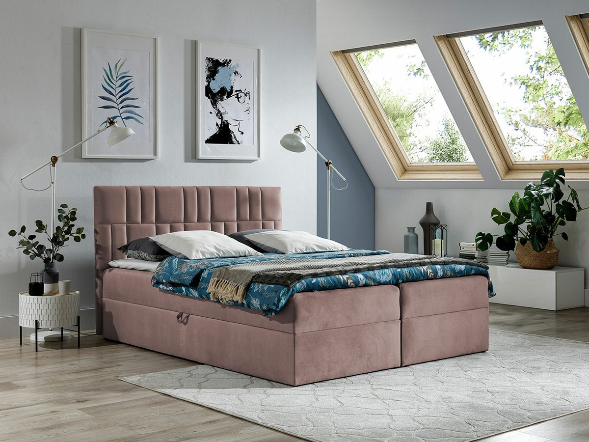 Boxspring postelja Baltimore 143 (Kronos 27)