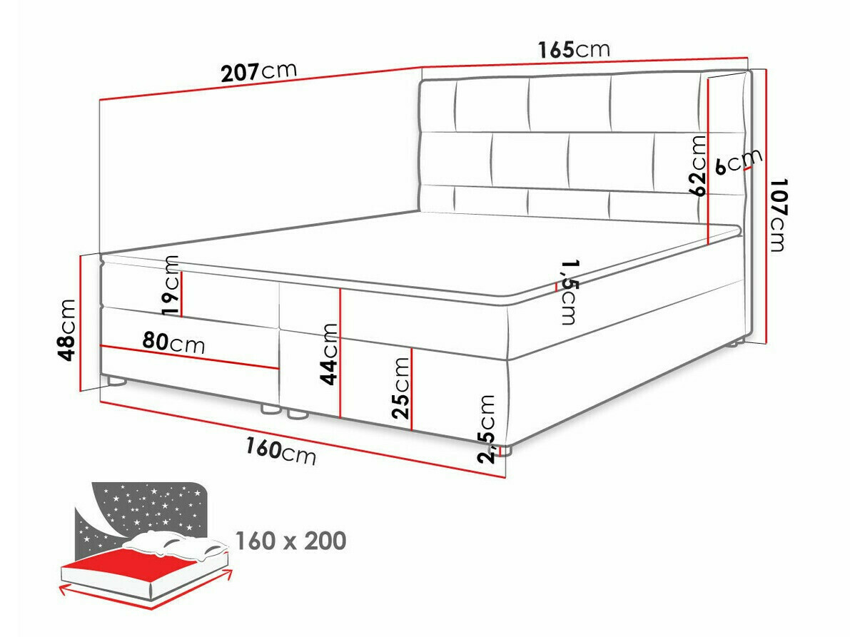 Boxspring postelja Memphis 103 (Itaka 11)