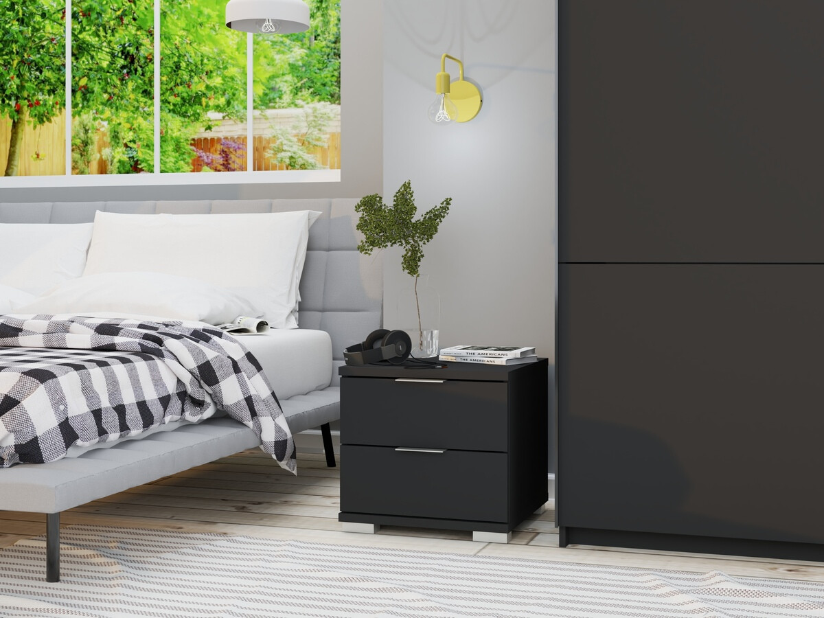 Nočna omarica Bristol 177 (Črna)