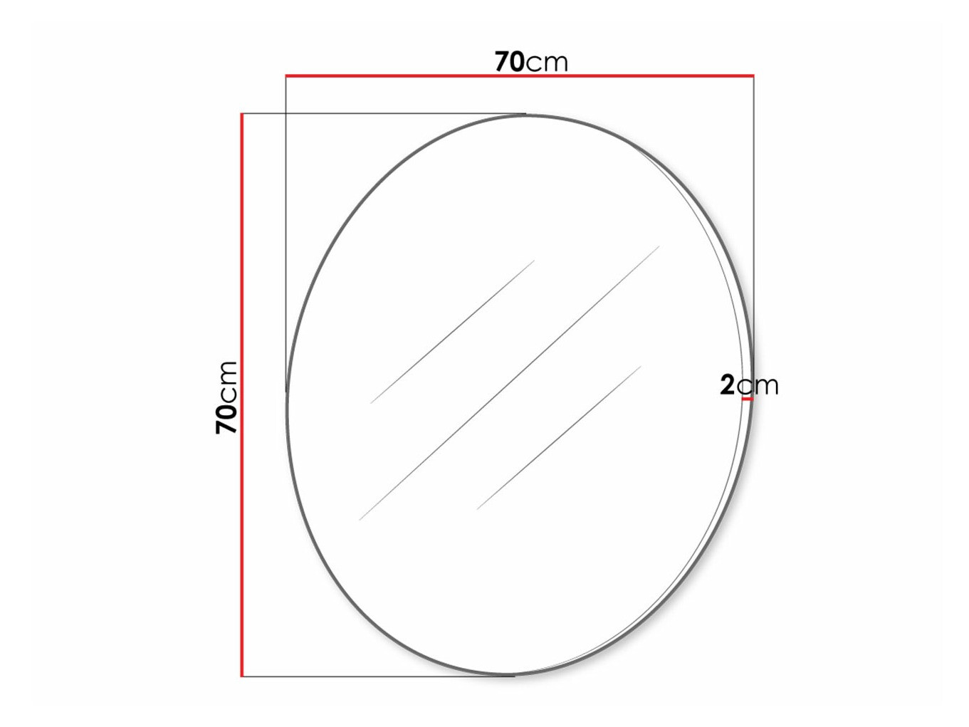 Ogledalo Delpher (Bela + Sijaj bela)