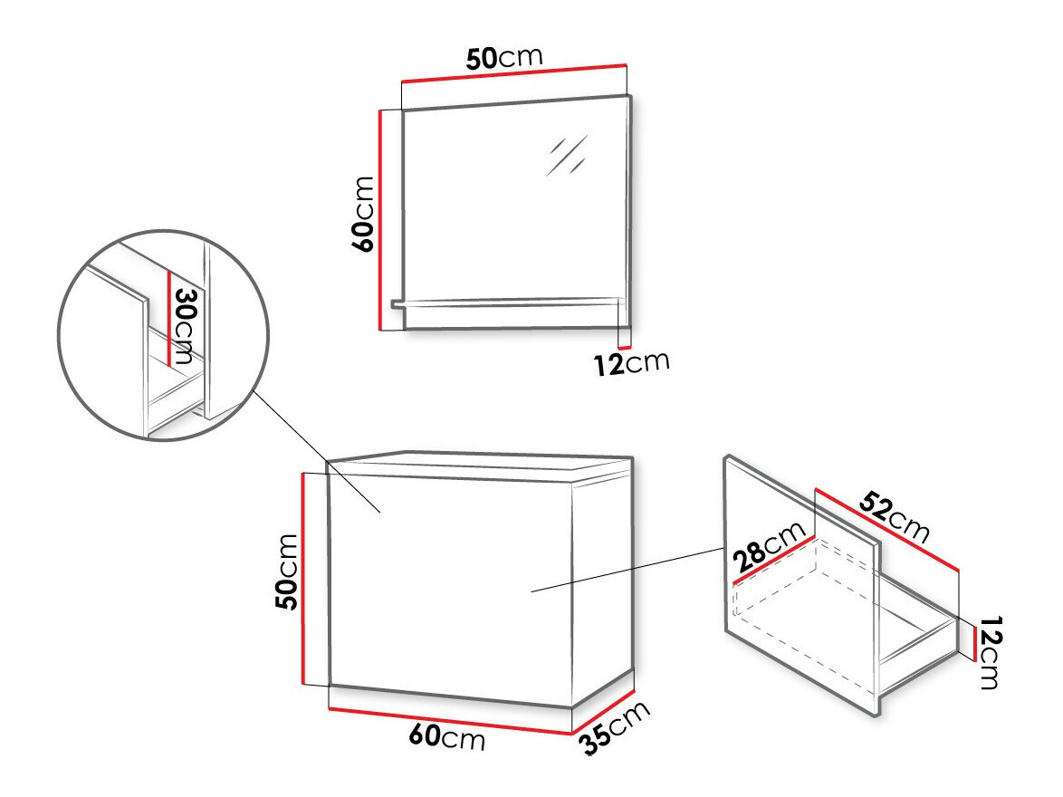 Kopalniški komplet Comfivo Livciro 100 (Črna + Grafit)