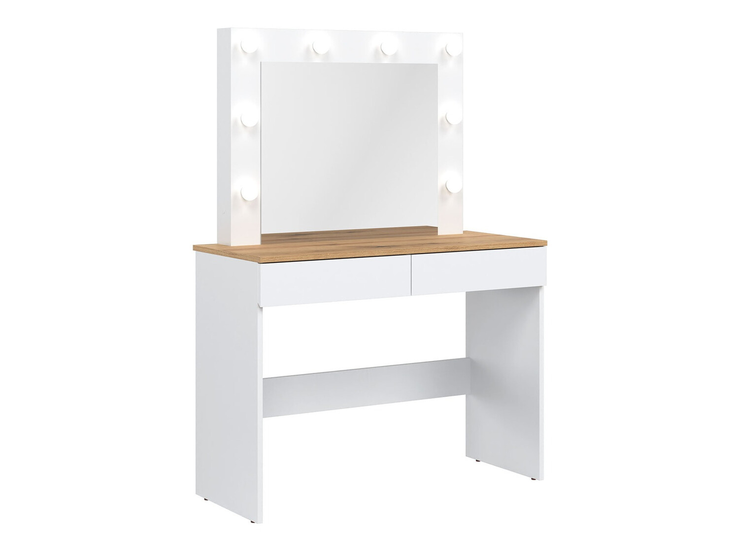 Toaletna mizica Catelbi 113 (Bela + Hrast)