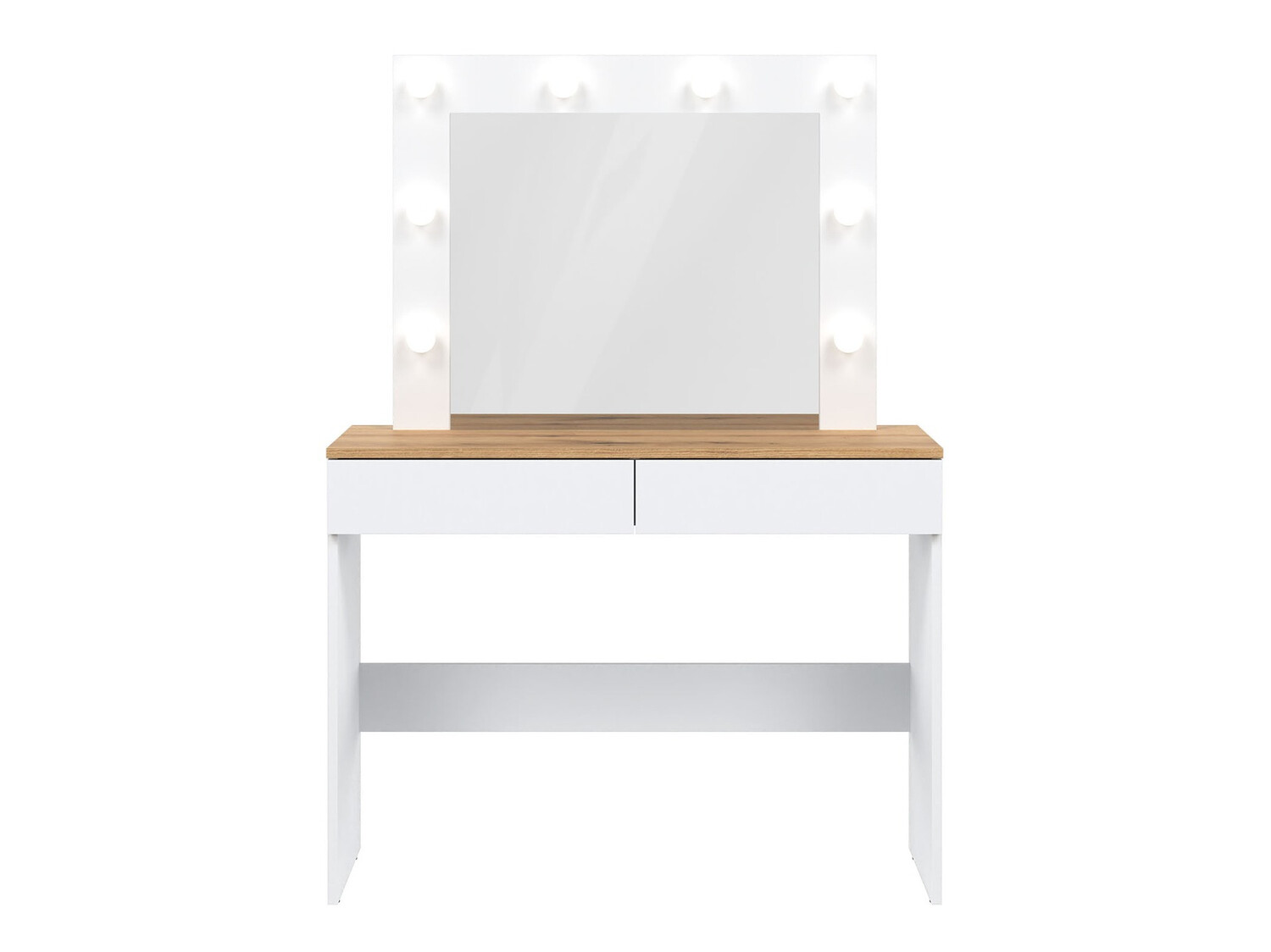 Toaletna mizica Catelbi 113 (Bela + Hrast)