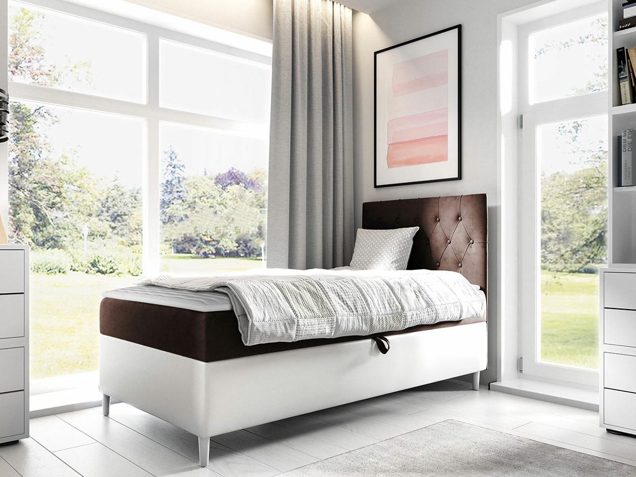 Boxspring postelja Lucus VII (Soft 017 + Fresh 4)