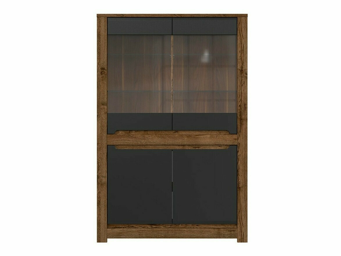 Regal Ophevaru 107 (Mat črna + April hrast)