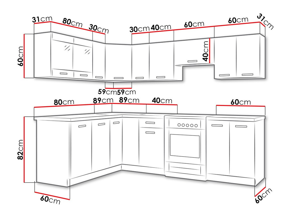 Kuhinjski blok Tucson 160