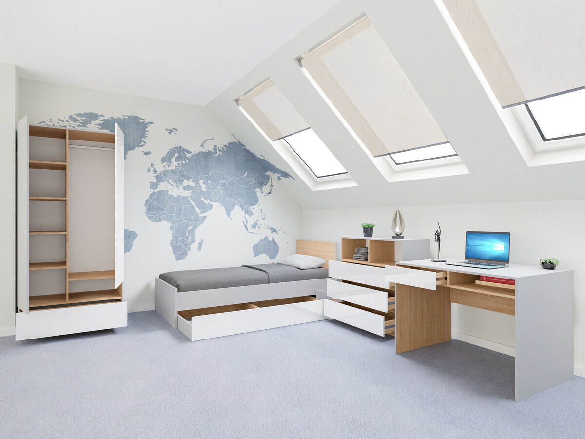 Pohištveni komplet Nuevaru 118 (Sijaj bela)