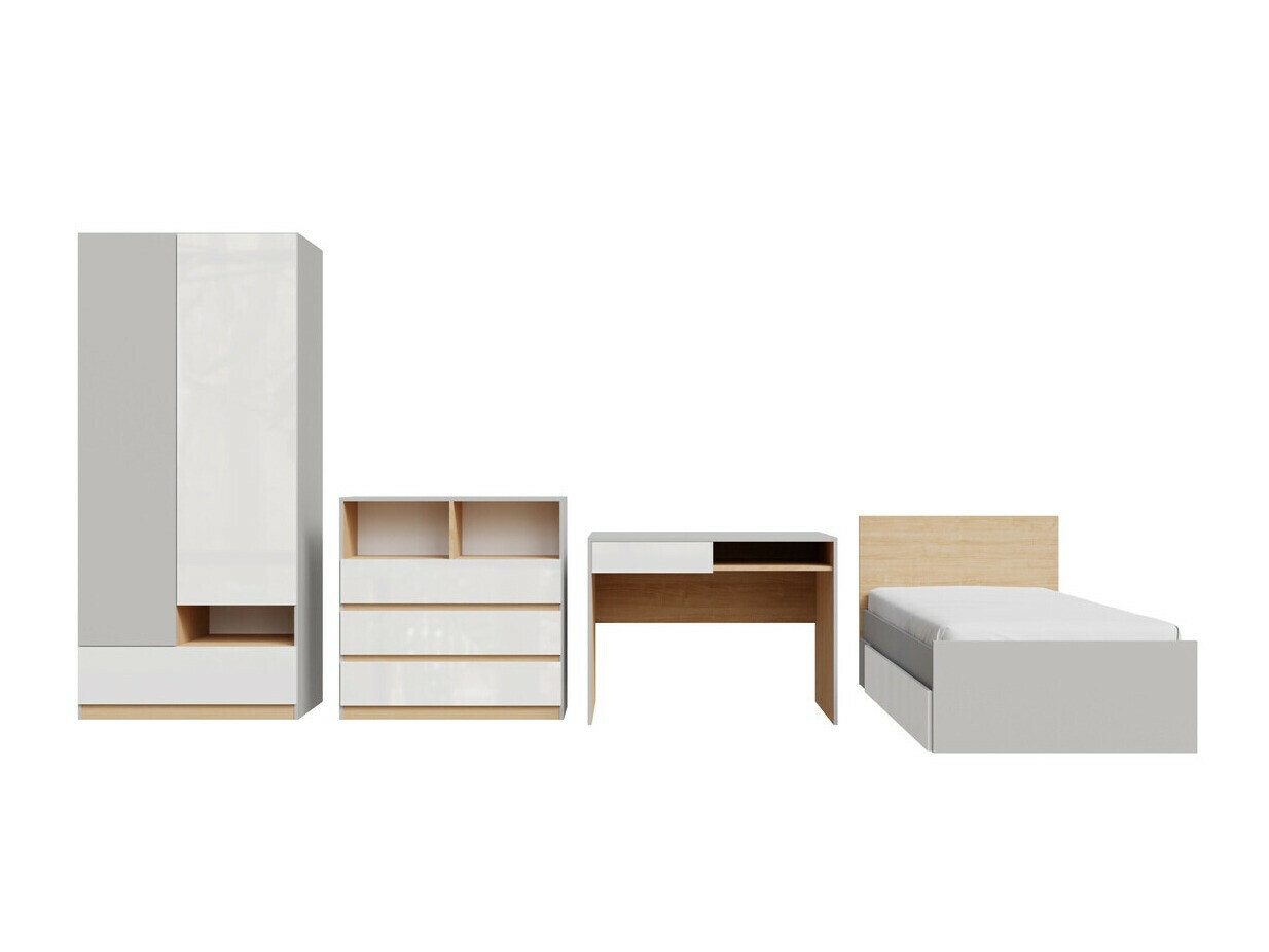 Pohištveni komplet Nuevaru 118 (Sijaj bela)