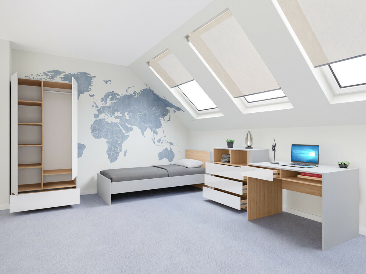 Pohištveni komplet Nuevaru 118 (Sijaj bela)