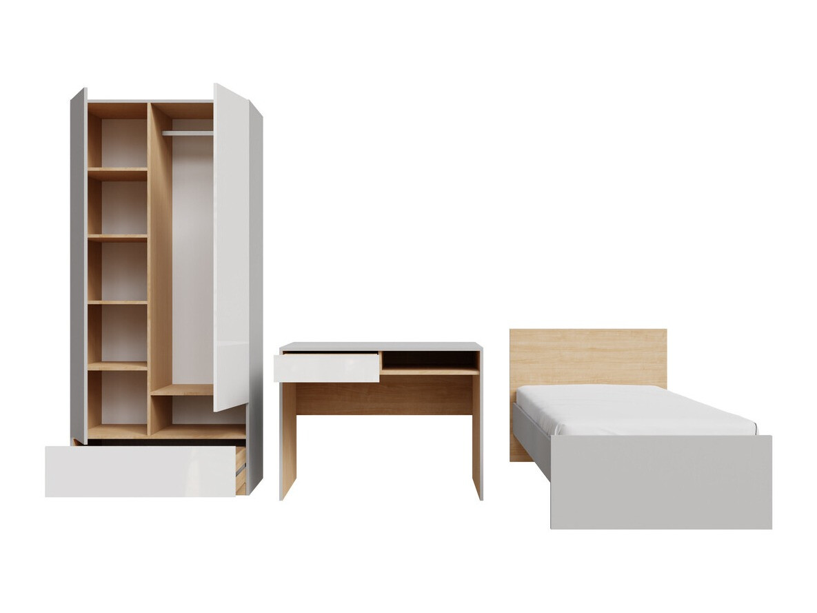 Pohištveni komplet Nuevaru 118 (Sijaj bela)