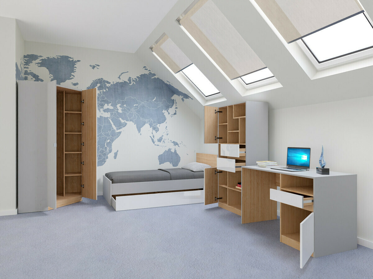 Pohištveni komplet Nuevaru 120 (Sijaj bela)