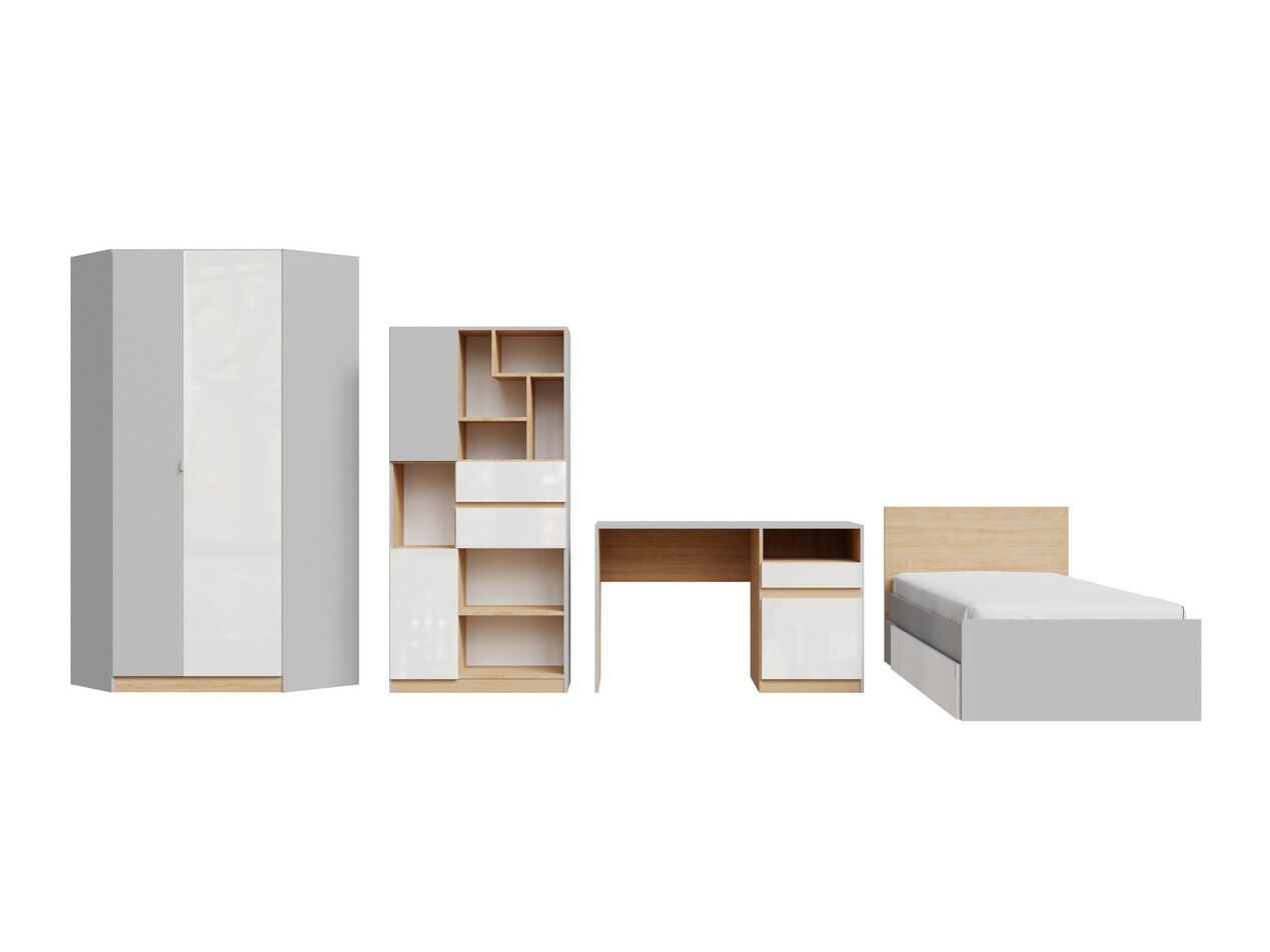 Pohištveni komplet Nuevaru 120 (Sijaj bela)