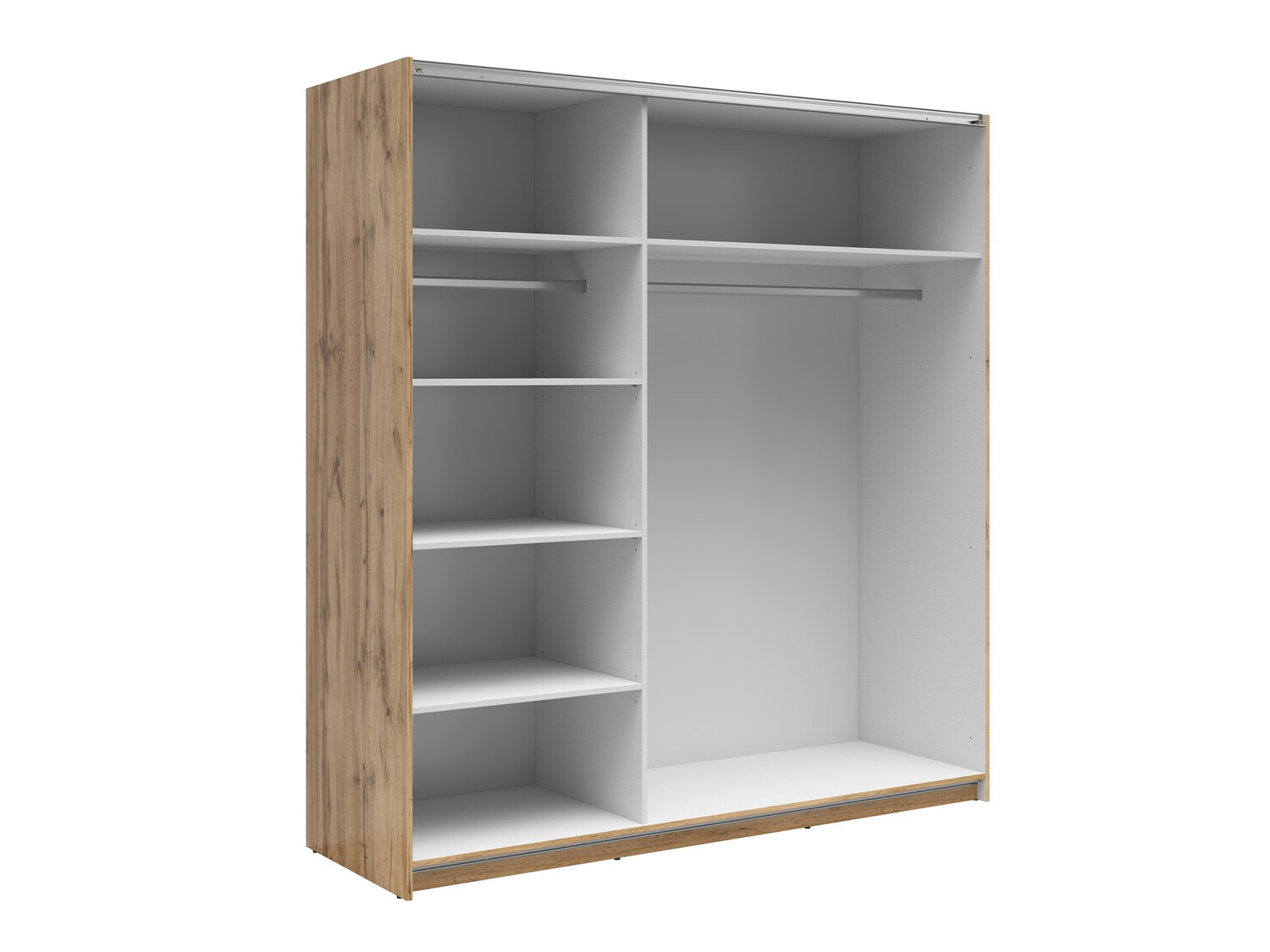 Garderobna omara Livevaro 109 (Wotan hrast + Bela)