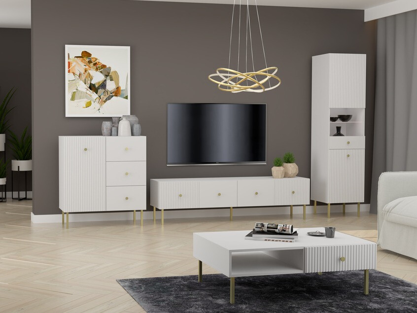 Komoda Etliva 100 (Bela + Zlata)