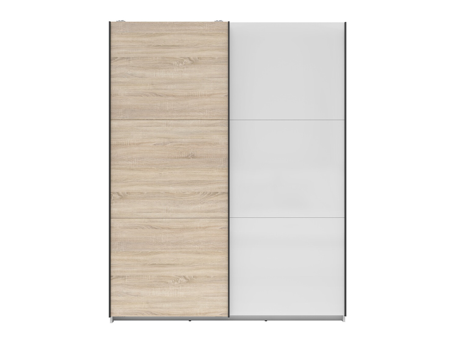 Garderobna omara Livevaro 117 (Bela + Sonoma hrast)