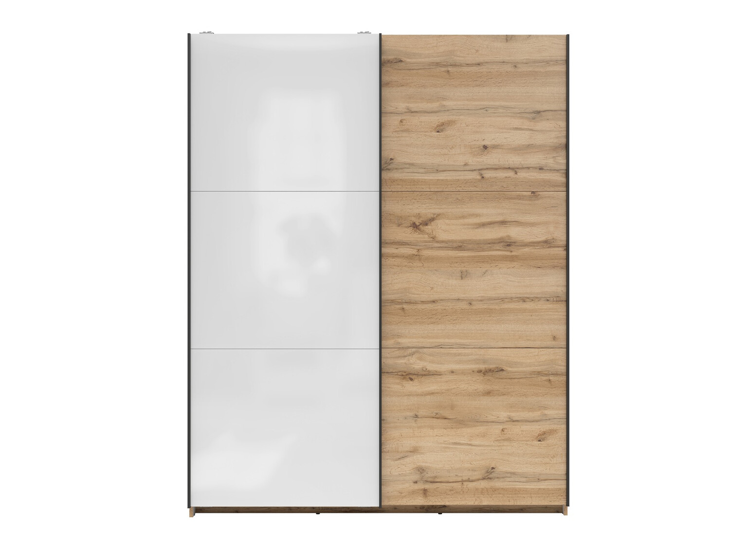 Garderobna omara Livevaro 117 (Wotan hrast + Bela)