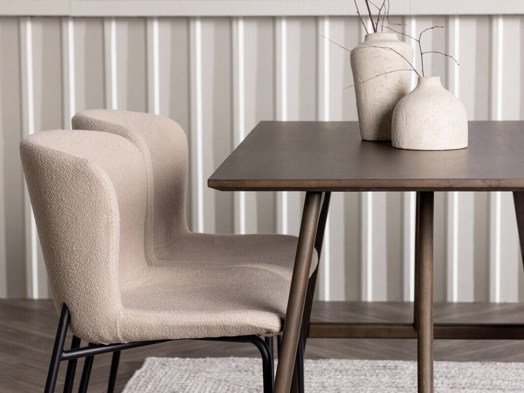 Jedilniški komplet Dallas 4114 (Bež + Črna)