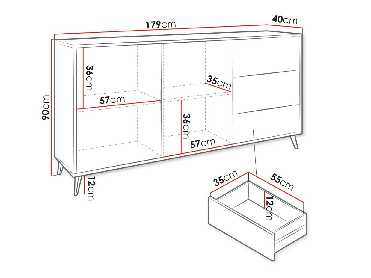 Komoda Comfivo Lomcali 101