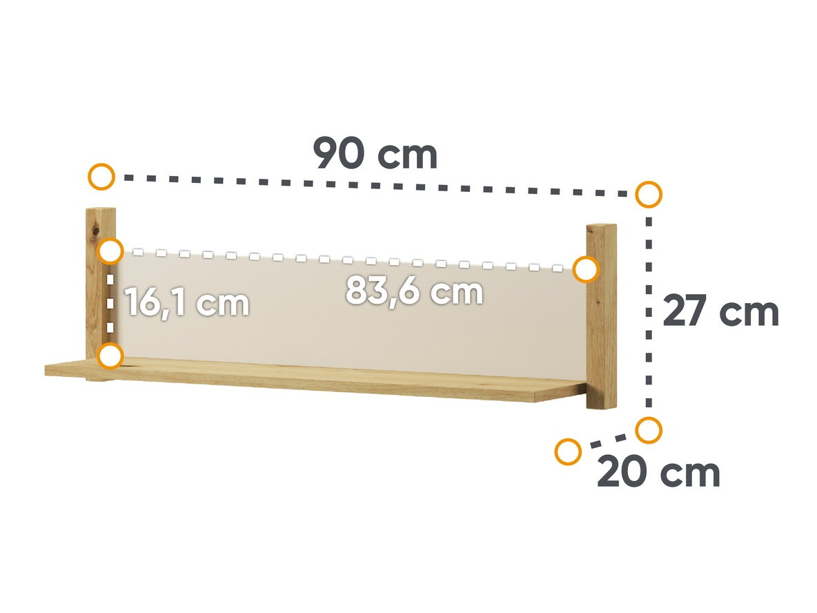 Stenska polica Laralu 104