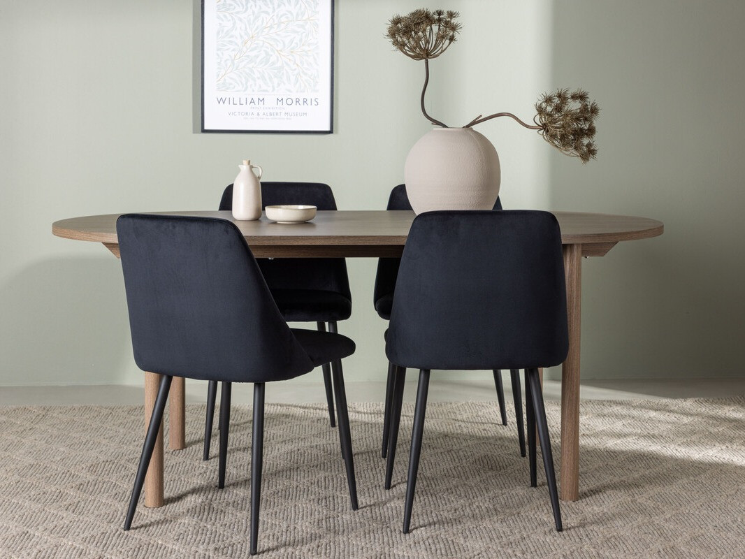 Jedilniški komplet Dallas 4130 (Črna)