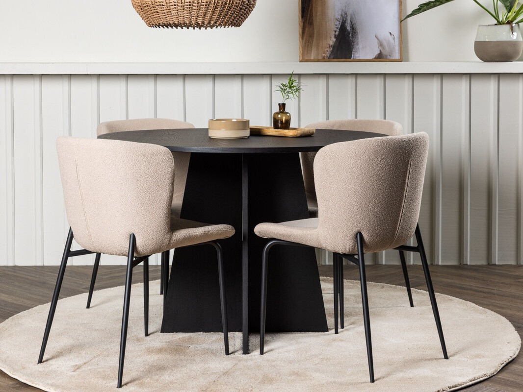 Jedilniški komplet Dallas 4147 (Bež + Črna)