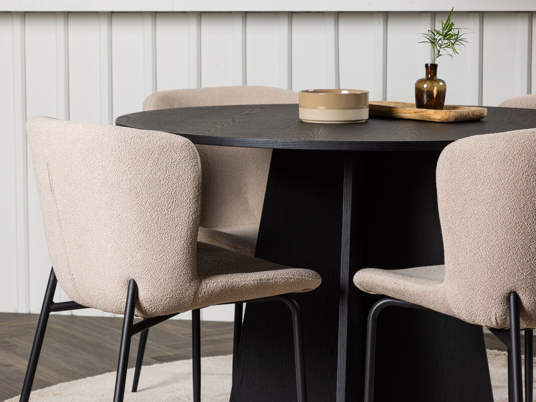 Jedilniški komplet Dallas 4147 (Bež + Črna)