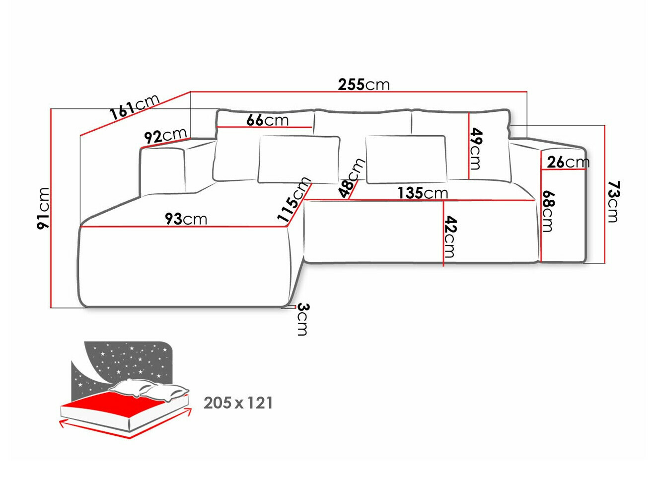 Kotna garnitura Arvada 116 (Poso 01)