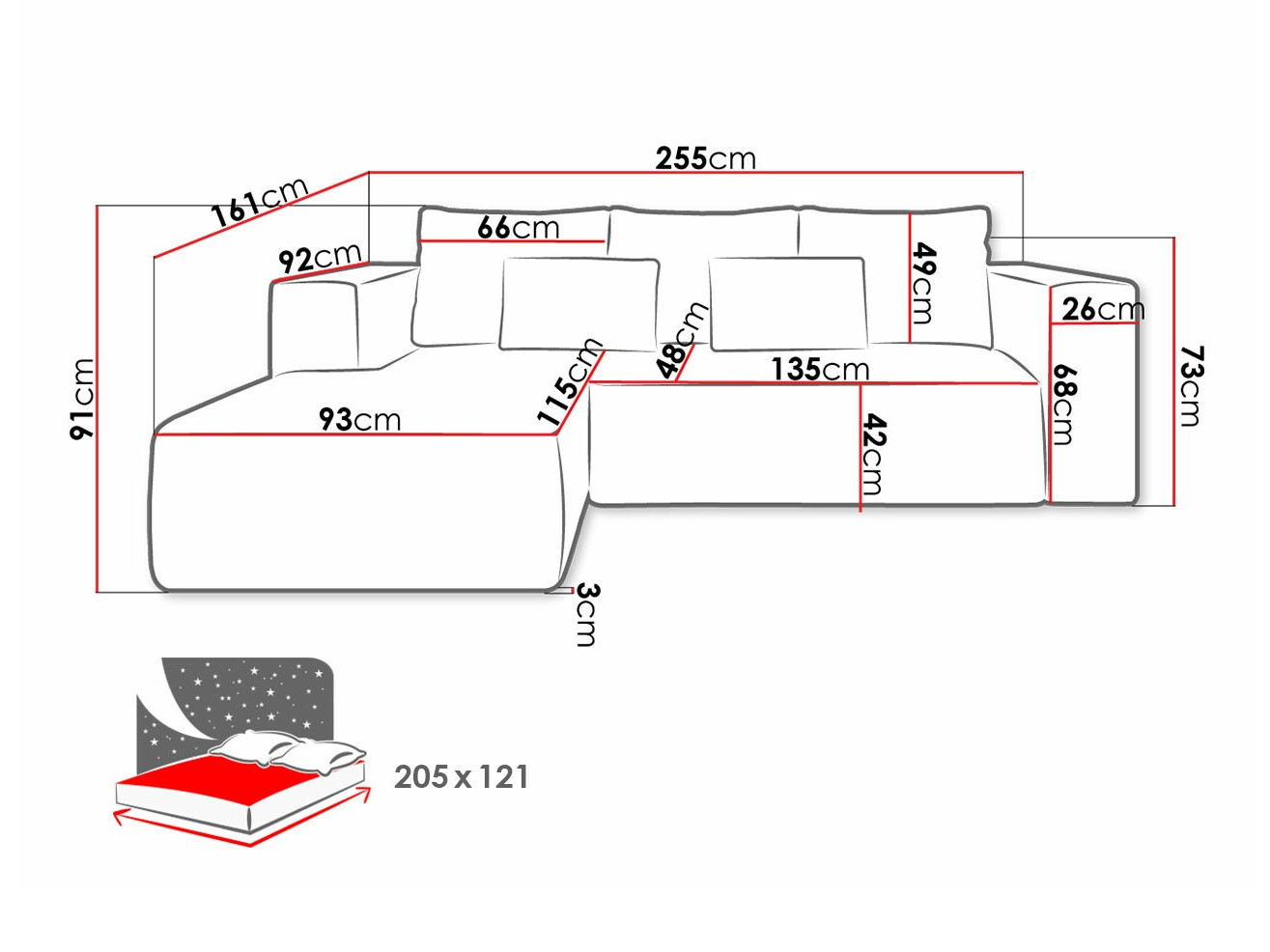 Kotna garnitura Arvada 116 (Poso 05)