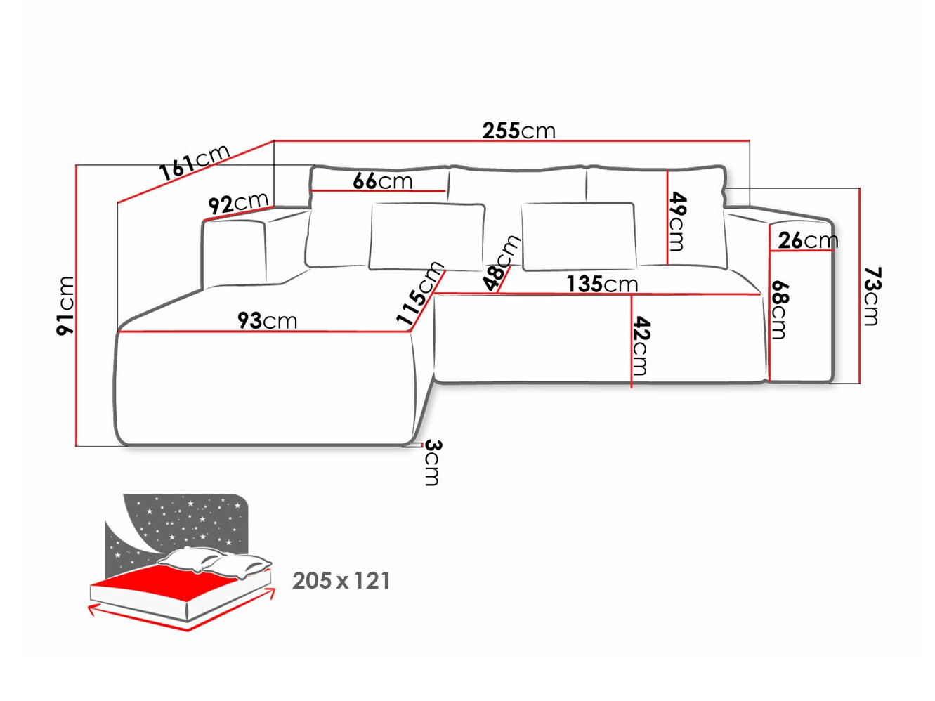 Kotna garnitura Arvada 116 (Poso 14)