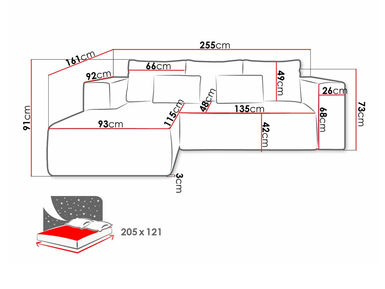 Kotna garnitura Arvada 116 (Poso 14)