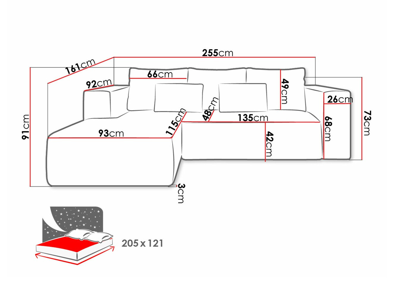 Kotna garnitura Arvada 116 (Poso 26)