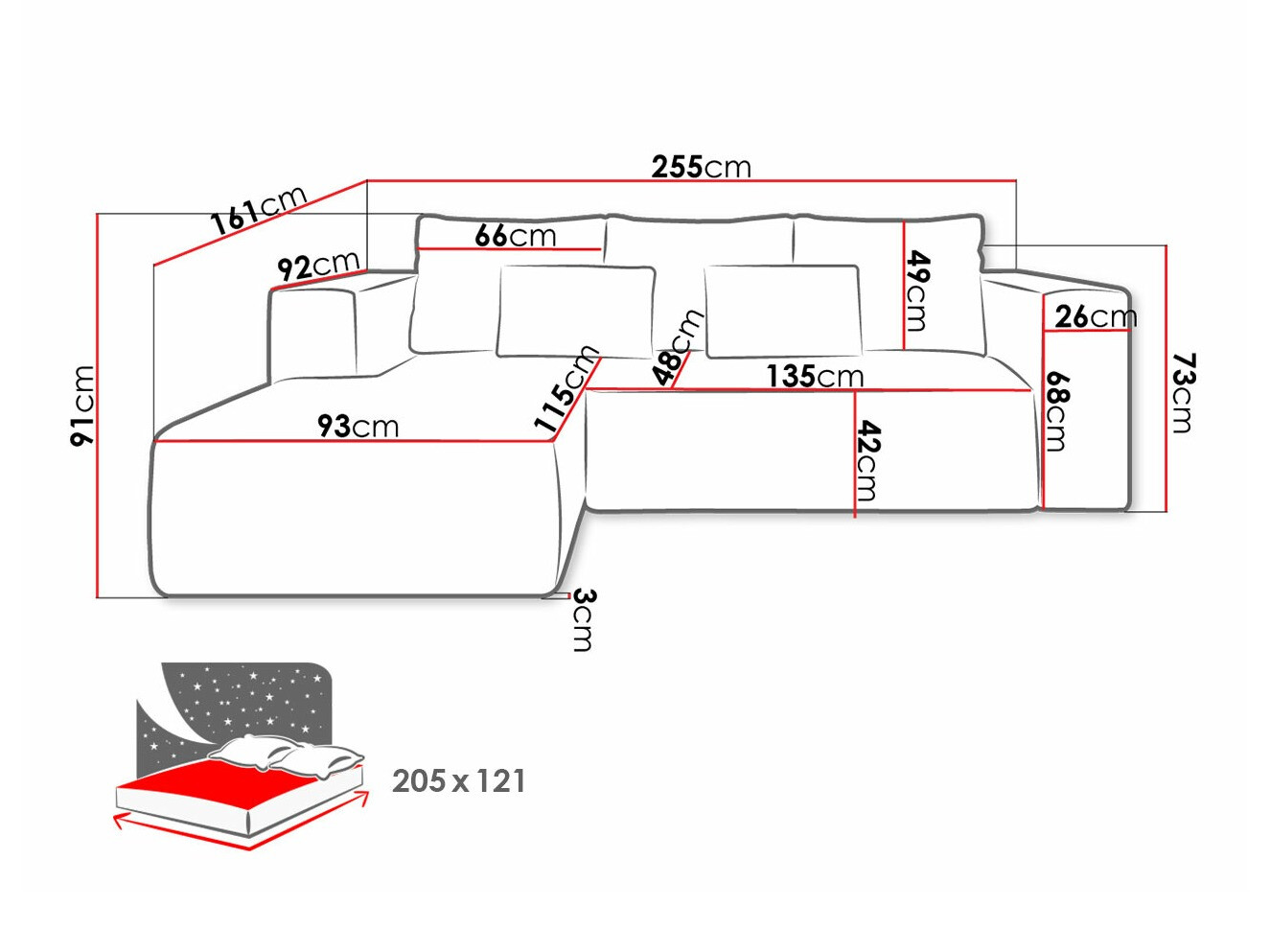 Kotna garnitura Arvada 116 (Poso 27)