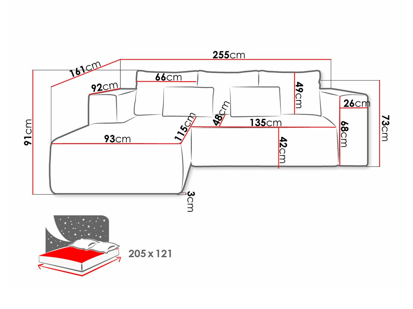 Kotna garnitura Arvada 116 (Poso 27)