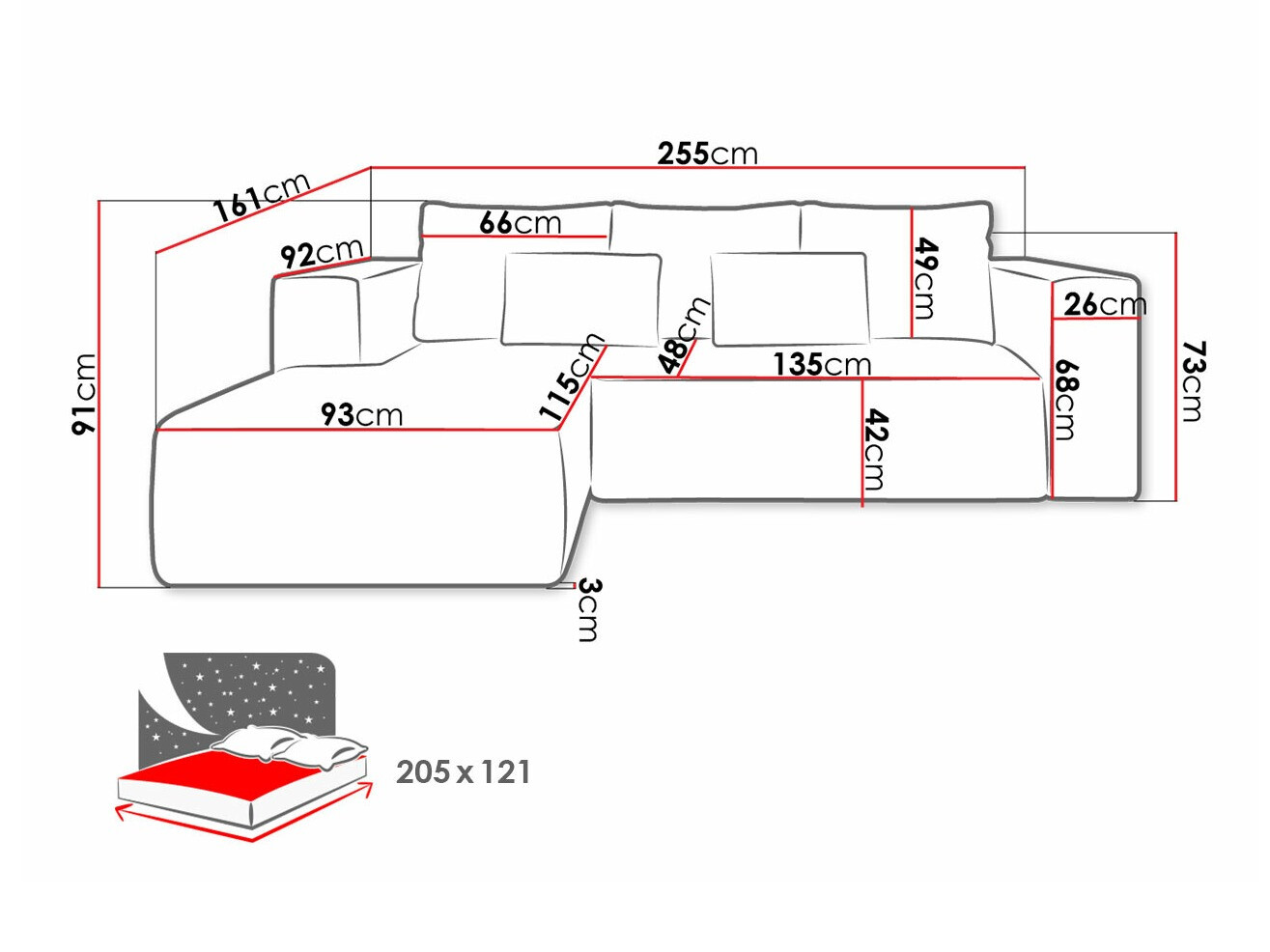 Kotna garnitura Arvada 116 (Poso 34)