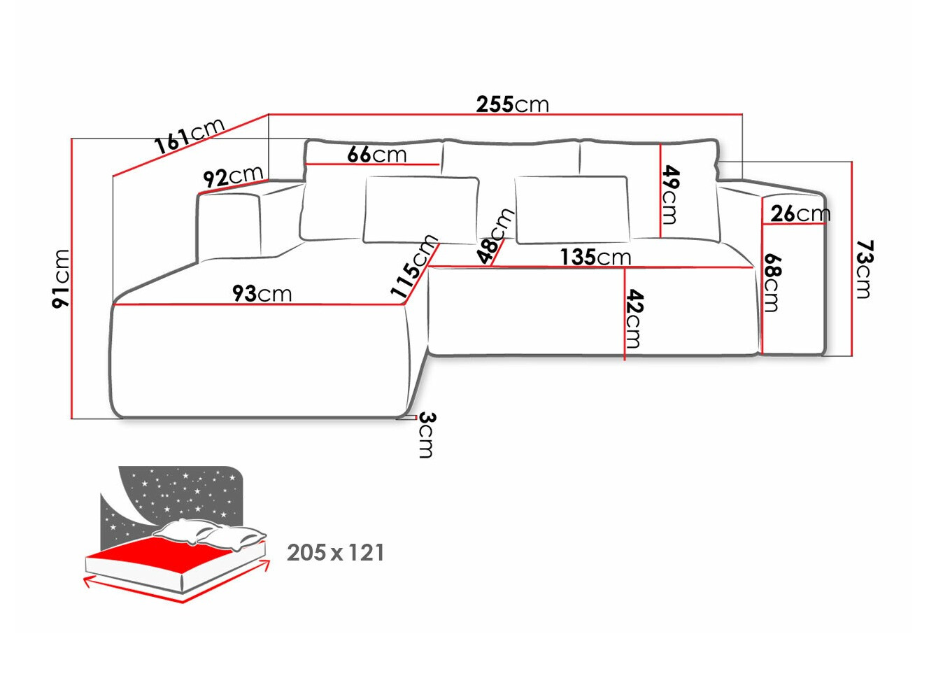 Kotna garnitura Arvada 116 (Poso 34)