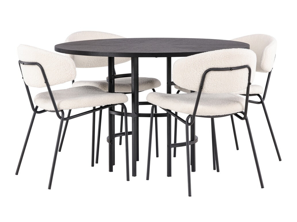 Jedilniški komplet Dallas 4144 (Črna)