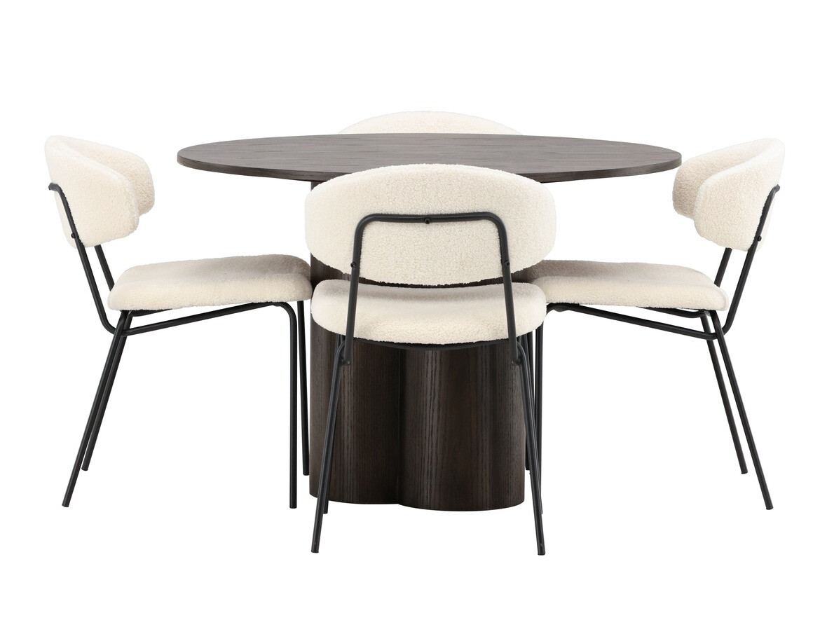 Jedilniški komplet Dallas 4151 (Temno rjava)