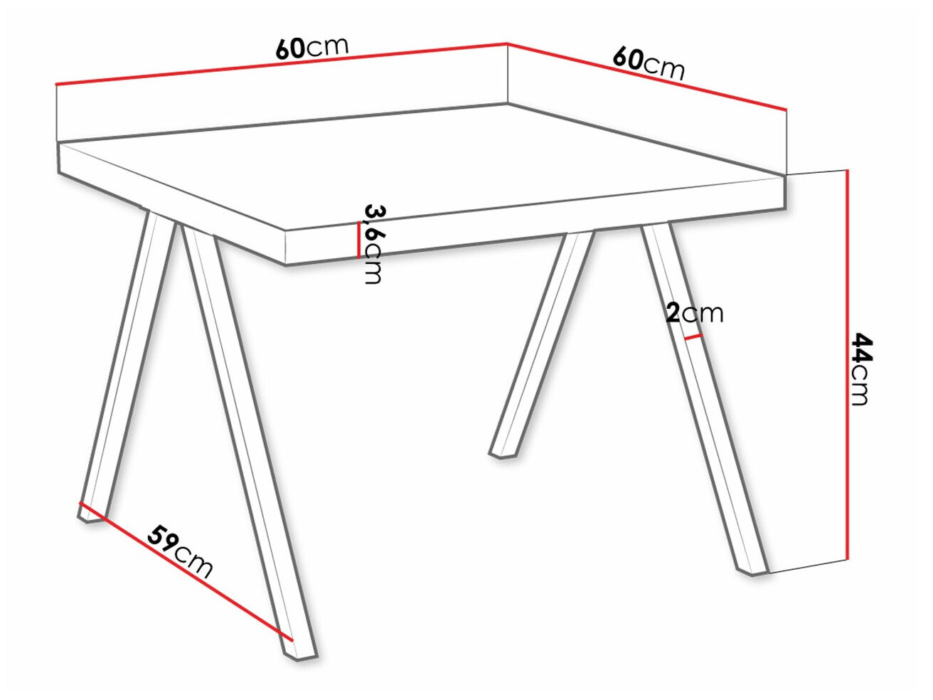 Klubska mizica Germantown 110