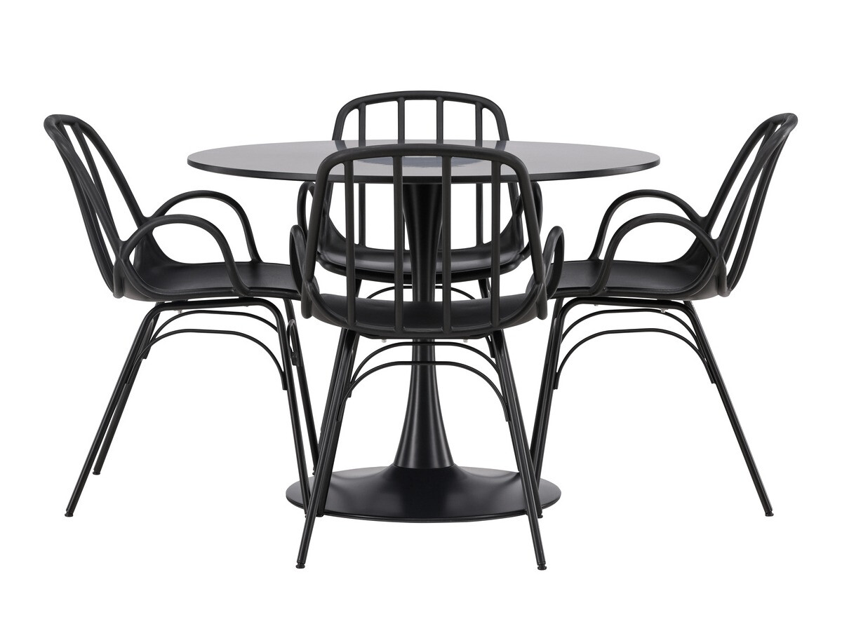 Jedilniški komplet Dallas 4165 (Črna)