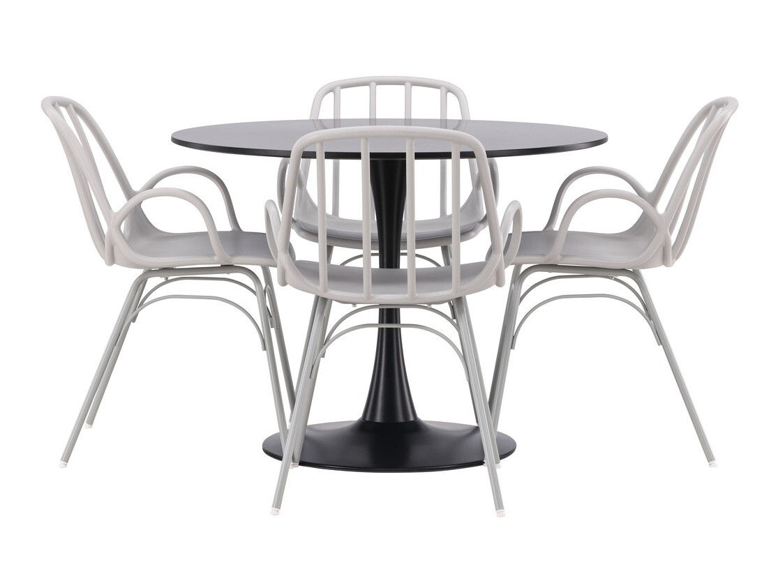 Jedilniški komplet Dallas 4165 (Svetlo siva)