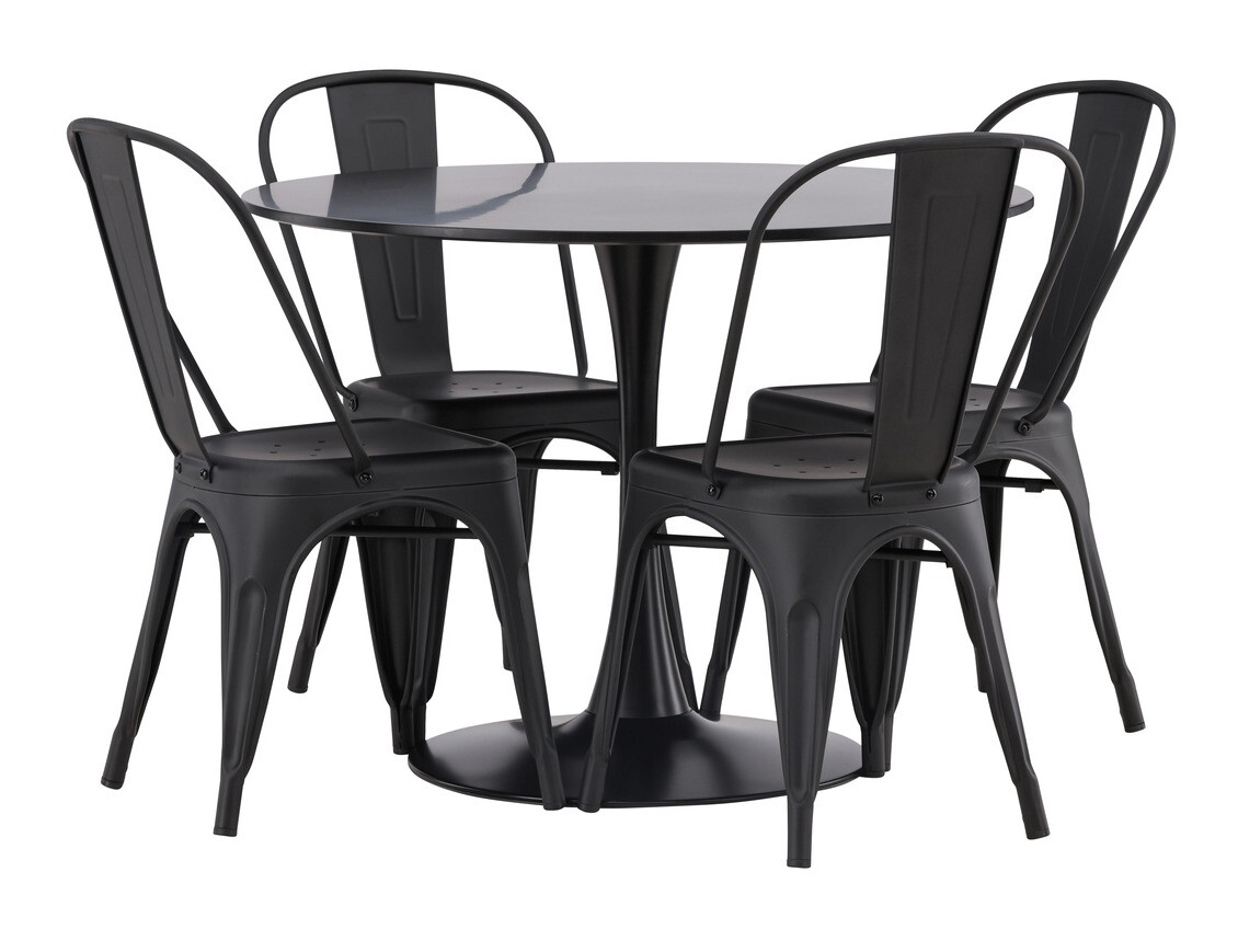 Jedilniški komplet Dallas 4170 (Črna)