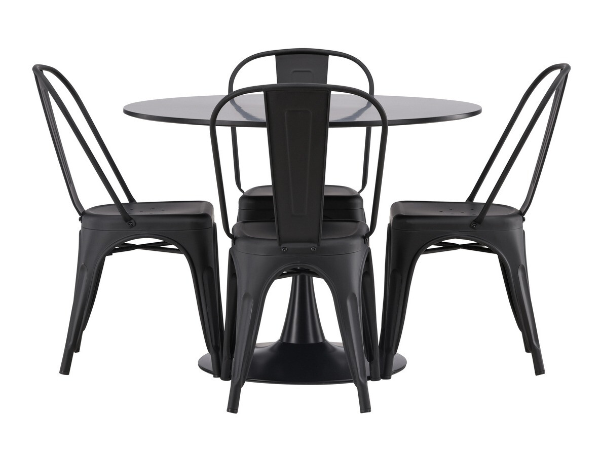 Jedilniški komplet Dallas 4170 (Črna)