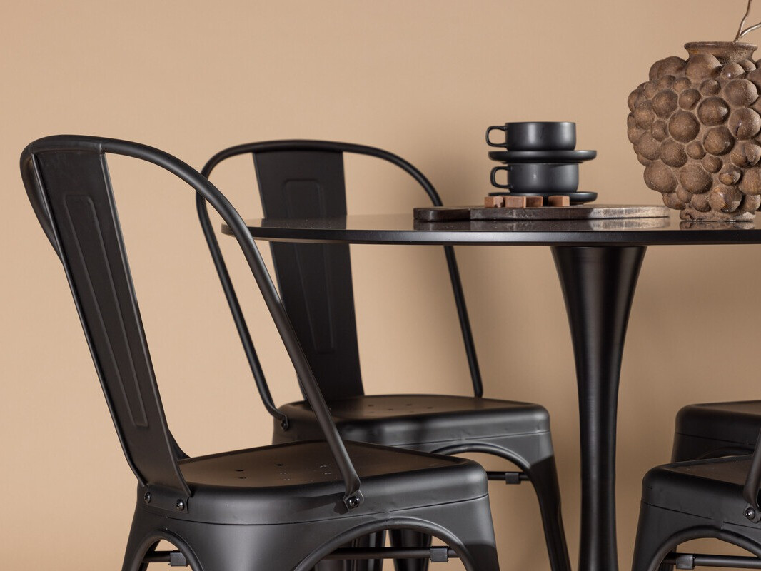 Jedilniški komplet Dallas 4170 (Črna)