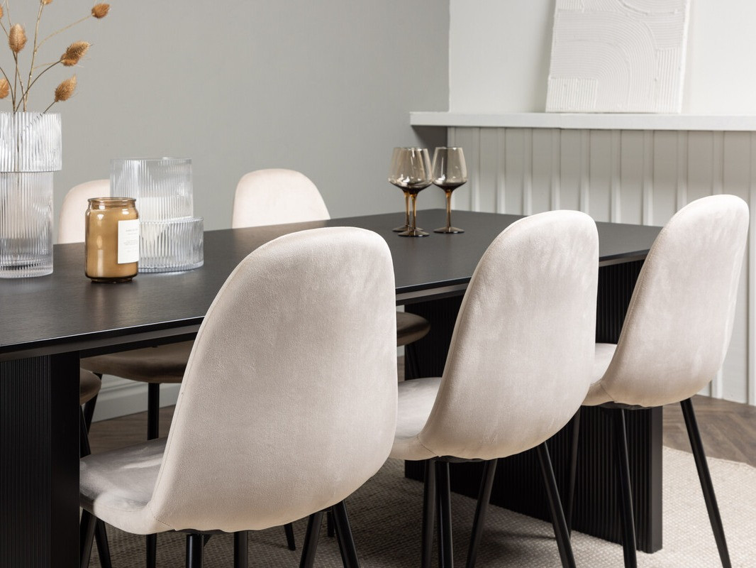 Jedilniški komplet Dallas 4185 (Bež + Črna)