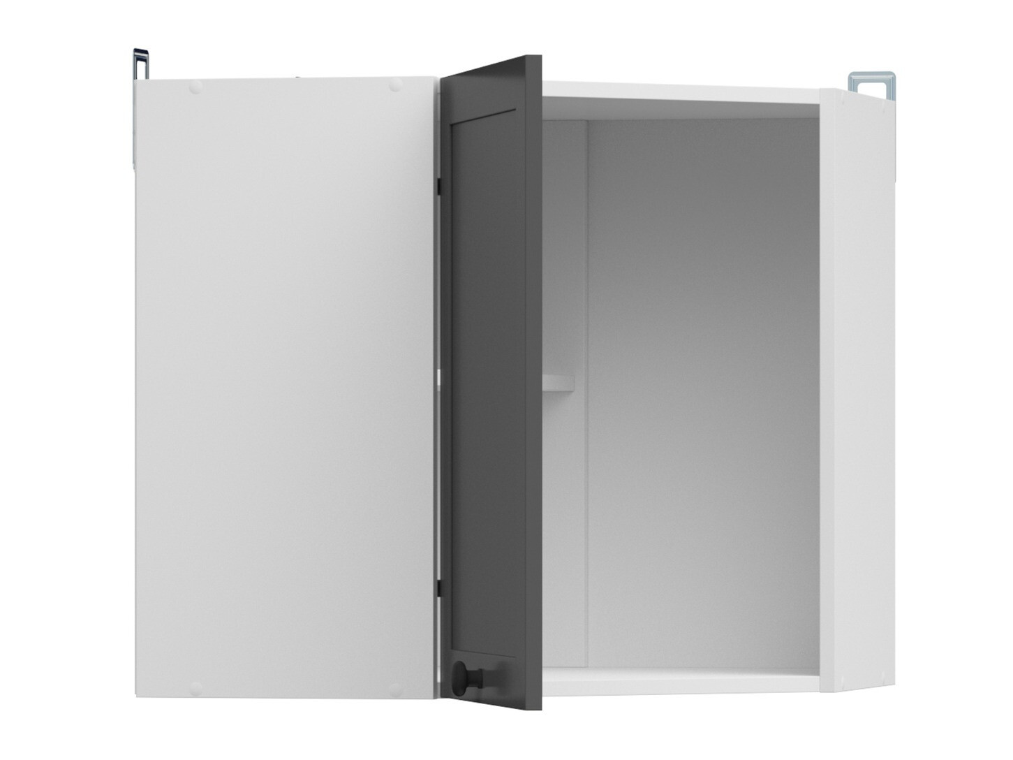 Modularna kotna stenska omarica Classic Grey 106