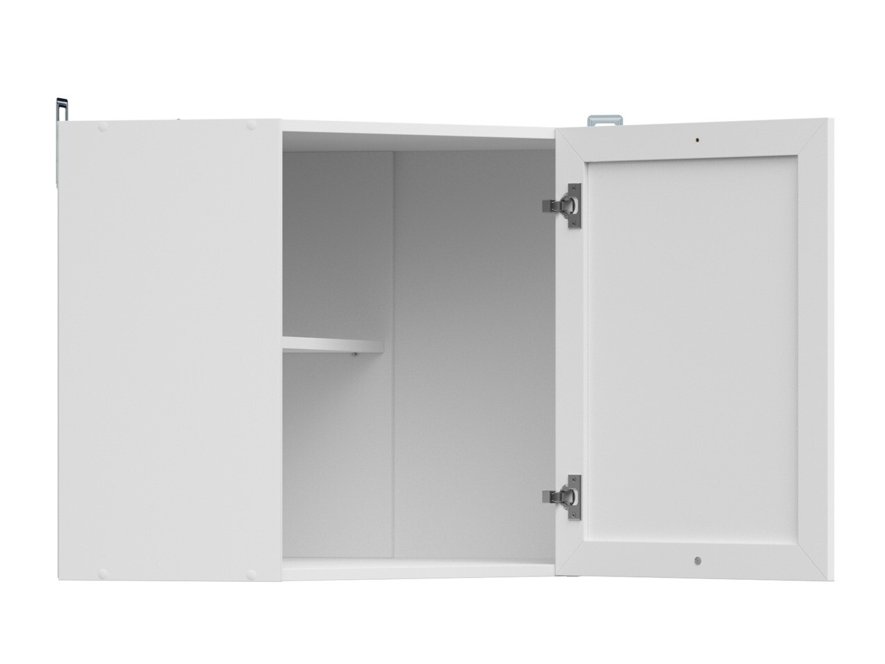 Modularna kotna stenska omarica Classic White 106