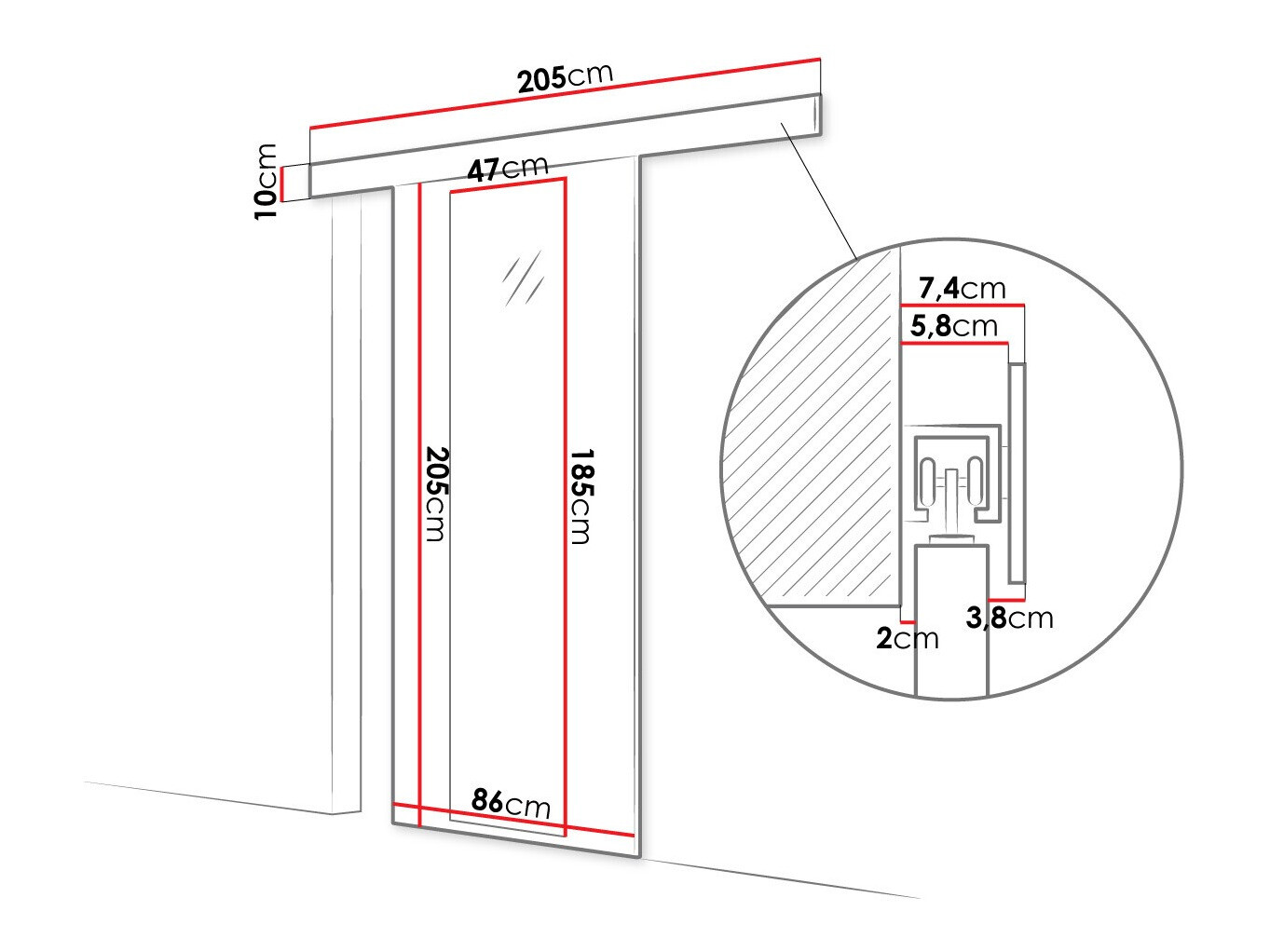 Drsna vrata Closico 169 (Sonoma hrast)