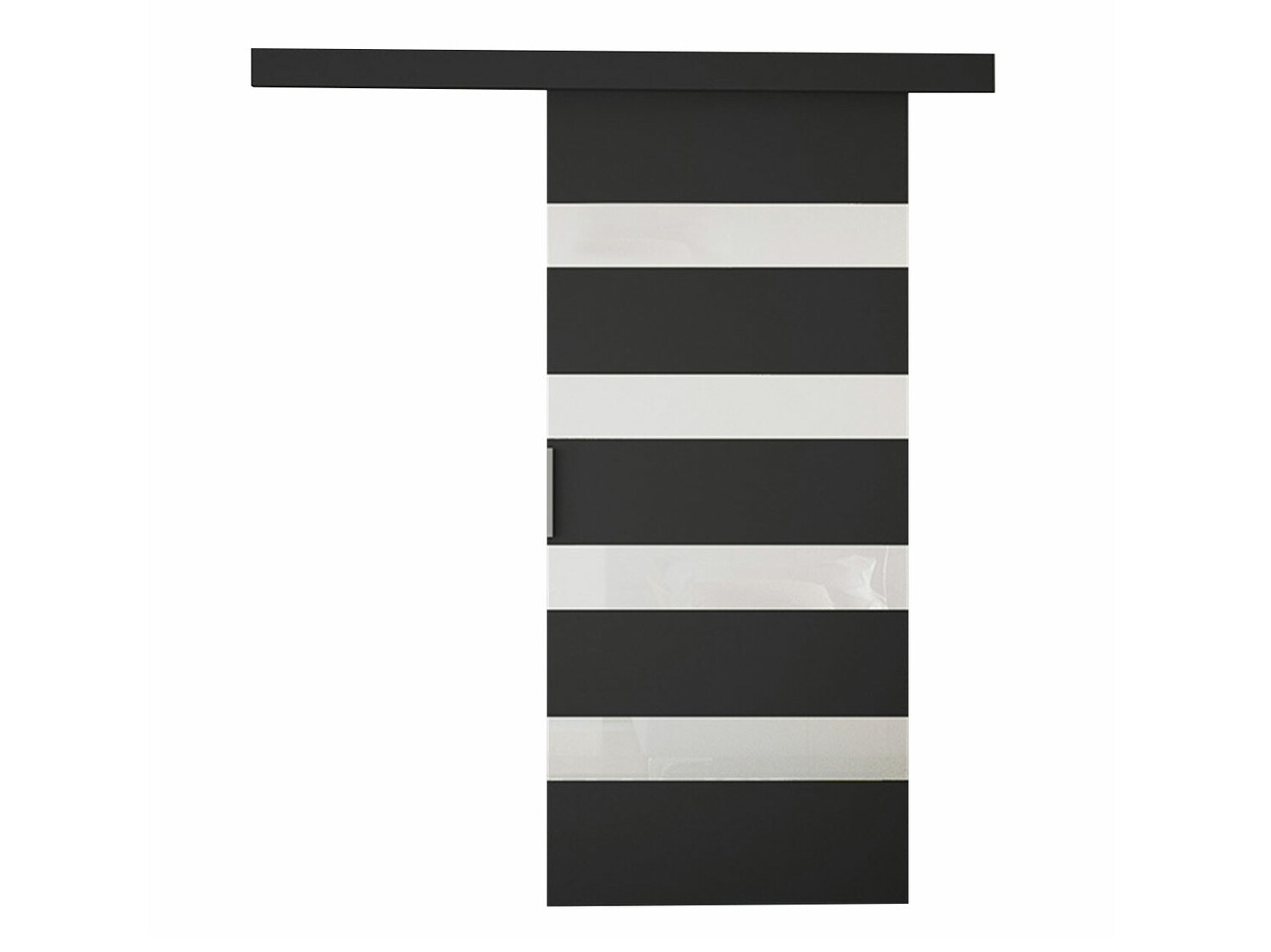 Drsna vrata Closico Materia V (Črna + Bela)