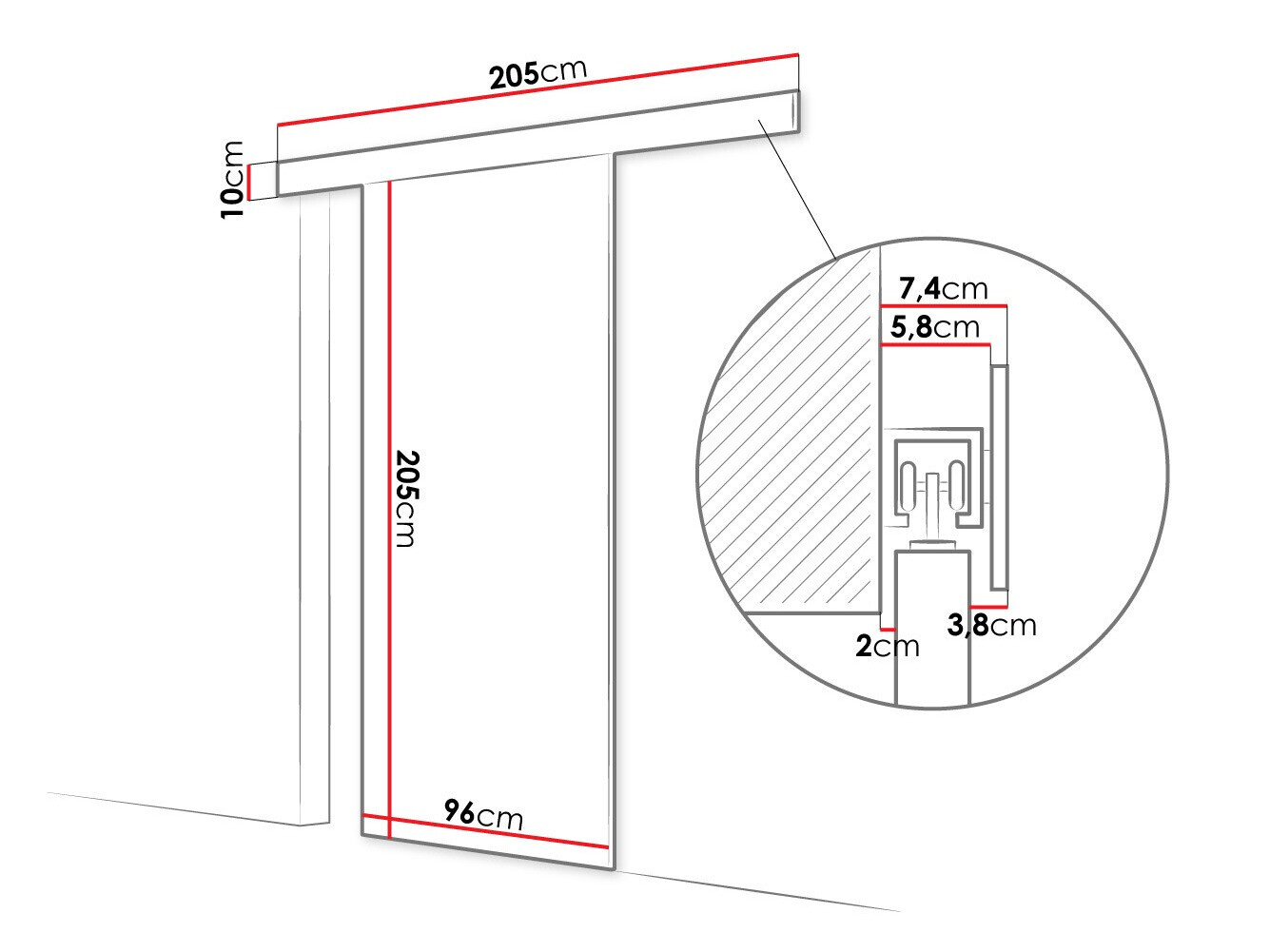 Drsna vrata Closico Portalis I (Bela)