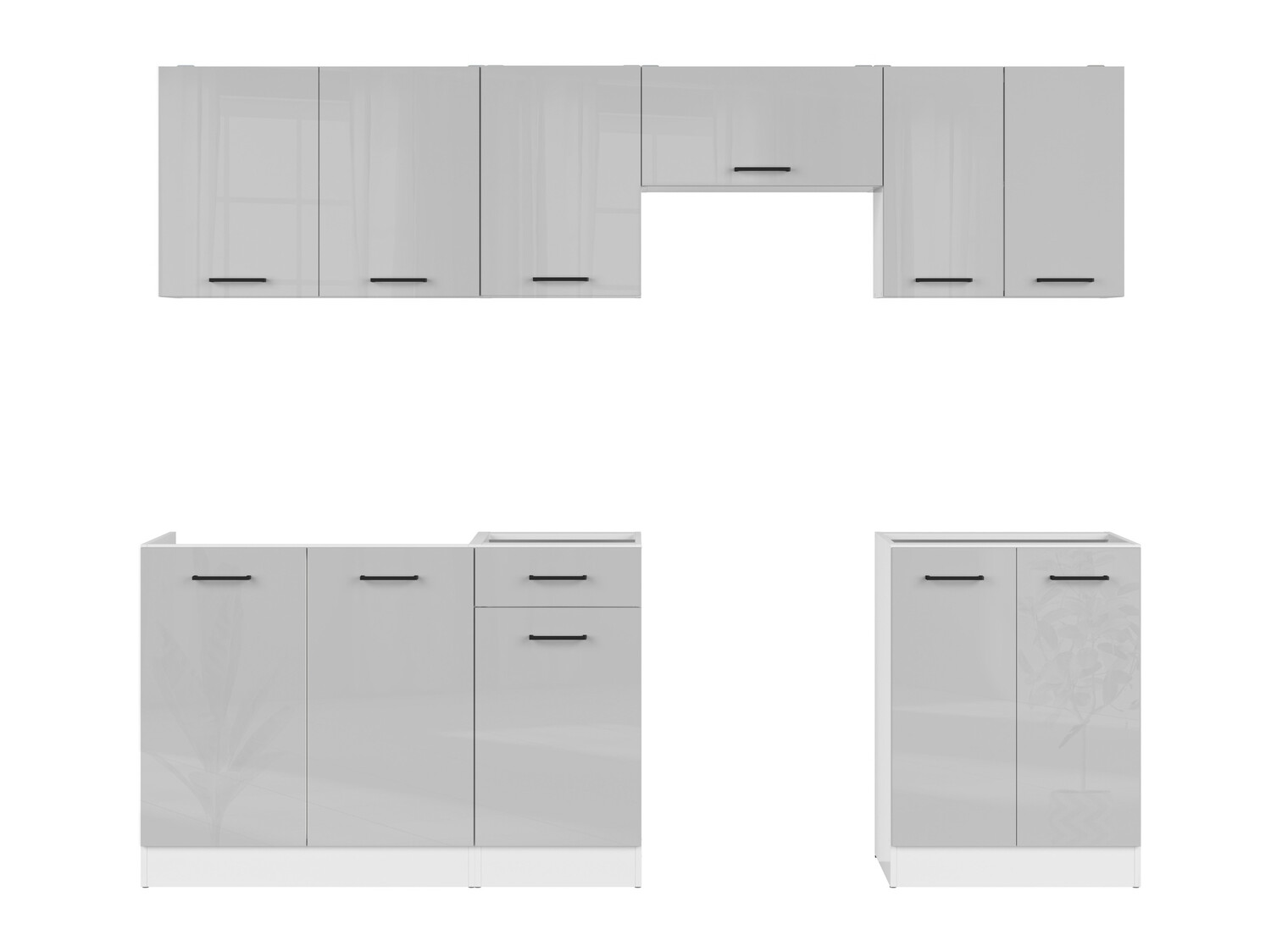 Modularni kuhinjski komplet Line Grey 120